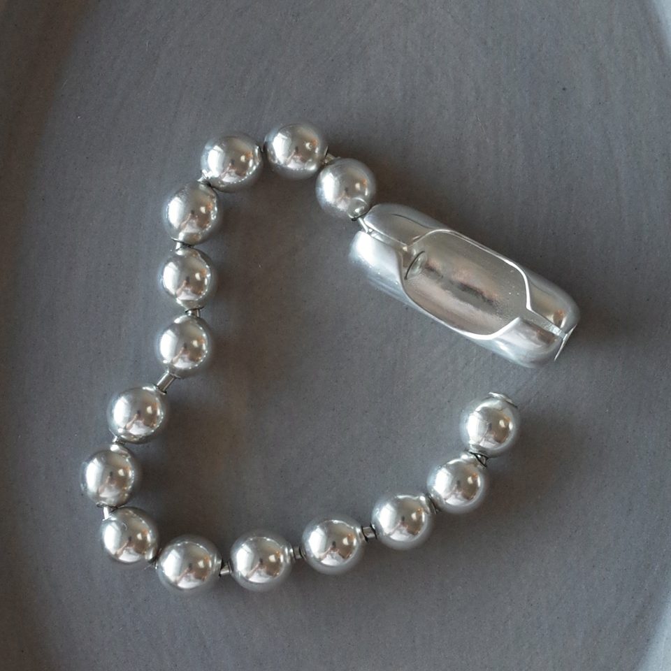 Le Fond Big Bead bracelet, 925 silver, product photo (1)