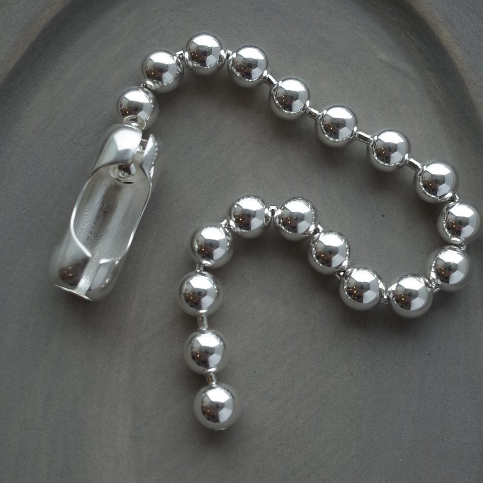 Le Fond Big Bead bracelet, 925 silver, product photo (2)