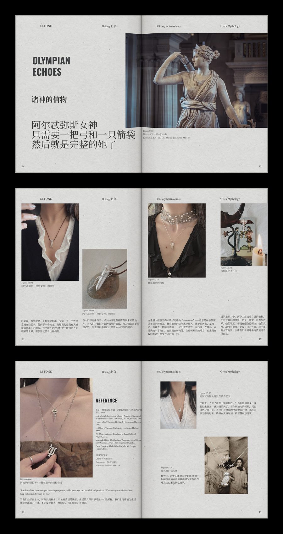Olympian Echoes — book pages