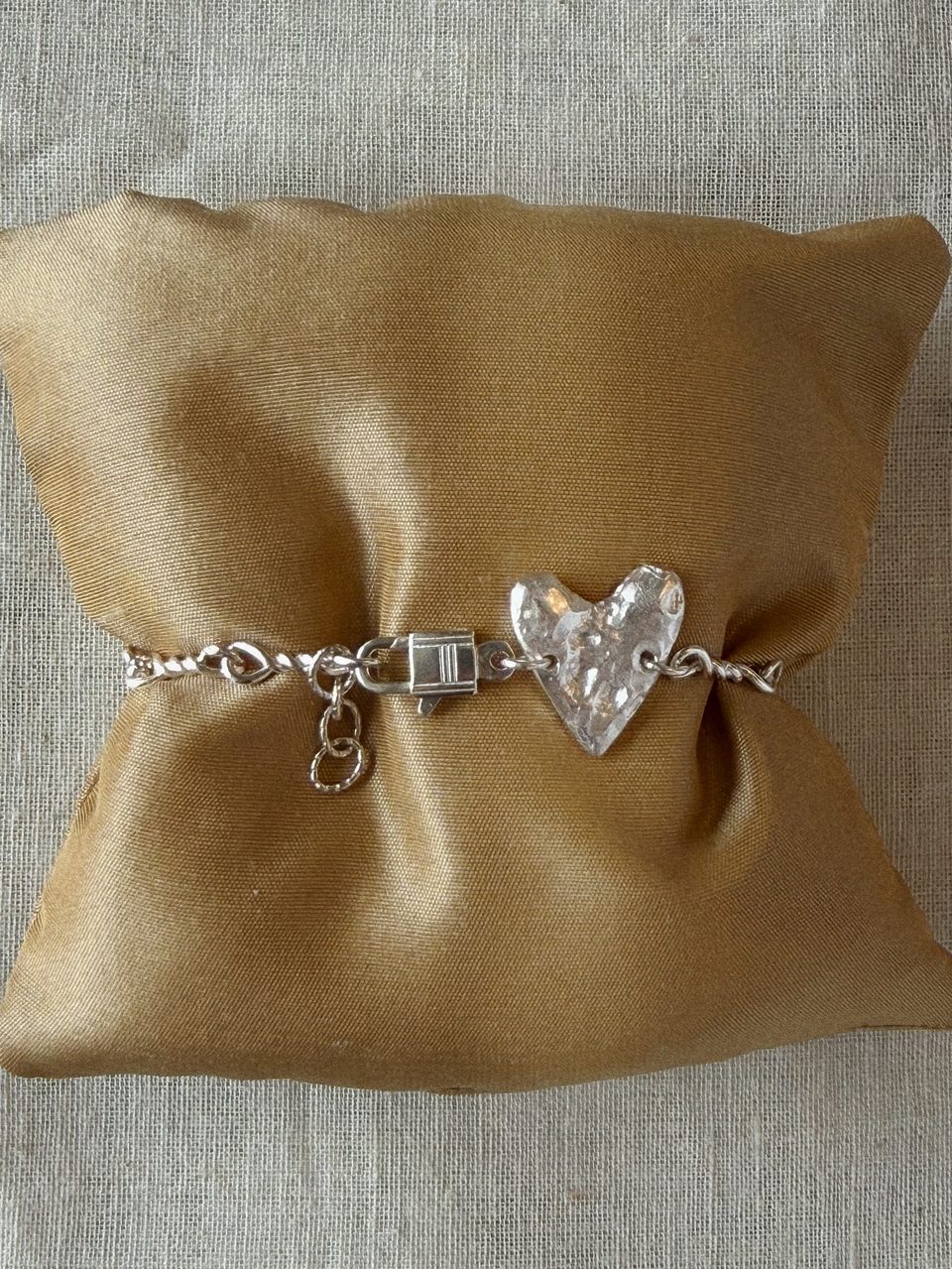 Le Fond Desire in the Box heart bracelet, 925 silver throughout; solid heart, product photo (1)