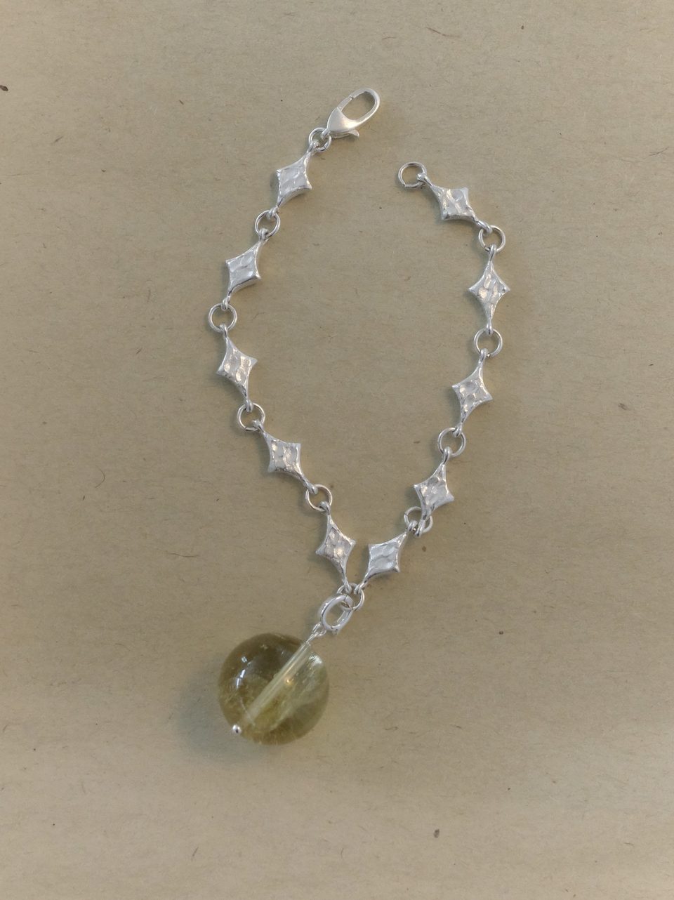 Le Fond Lava Star bracelet, 925 silver with crystal, product photo (1)